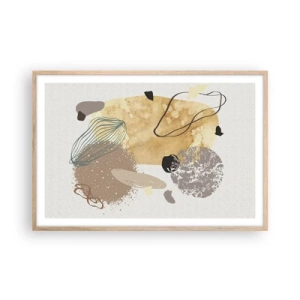 Affiche dans un chêne clair - Poster - Plumcologie appliquée - 91x61 cm