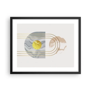 Affiche dans un cadre noir - Poster - Clareté et brillance - 50x40 cm