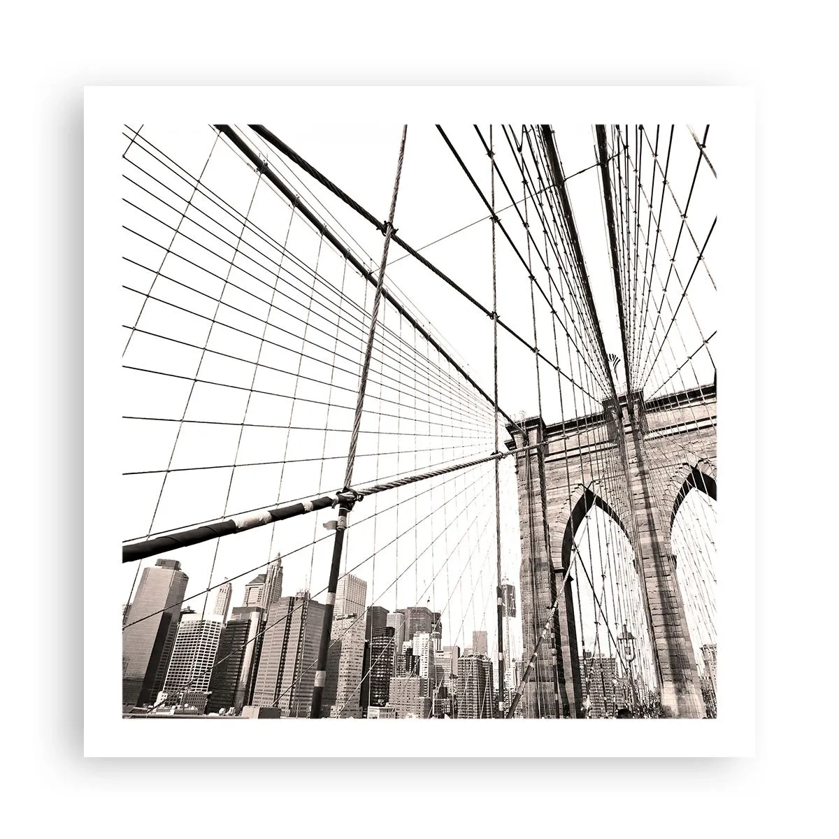Affiche - Poster - Cathédrale New Yorkaise - 60x60 cm