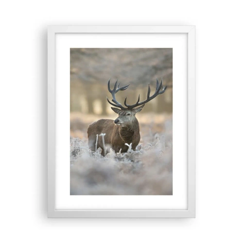 Affiche dans un cadre blanc - Poster - Une matinée animée - 30x40 cm