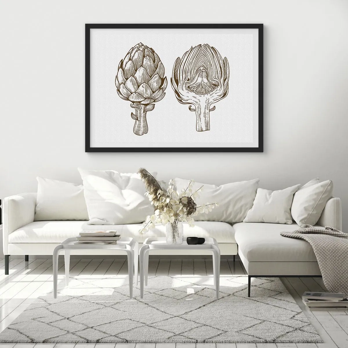 Affiche dans un cadre noir - Poster - Leçon d’anatomie - 40x30 cm