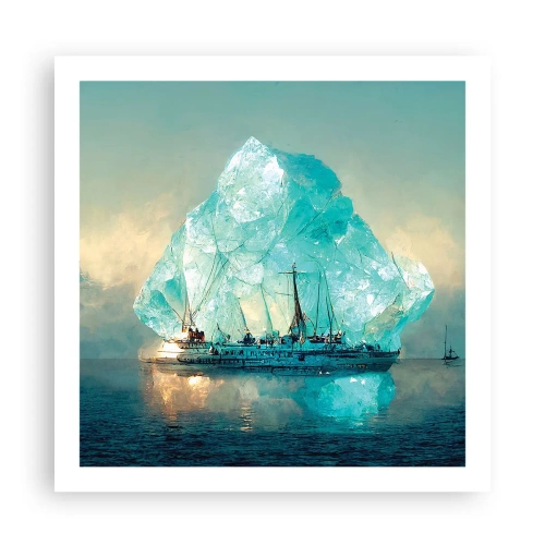 Affiche - Poster - Diamant arctique - 60x60 cm