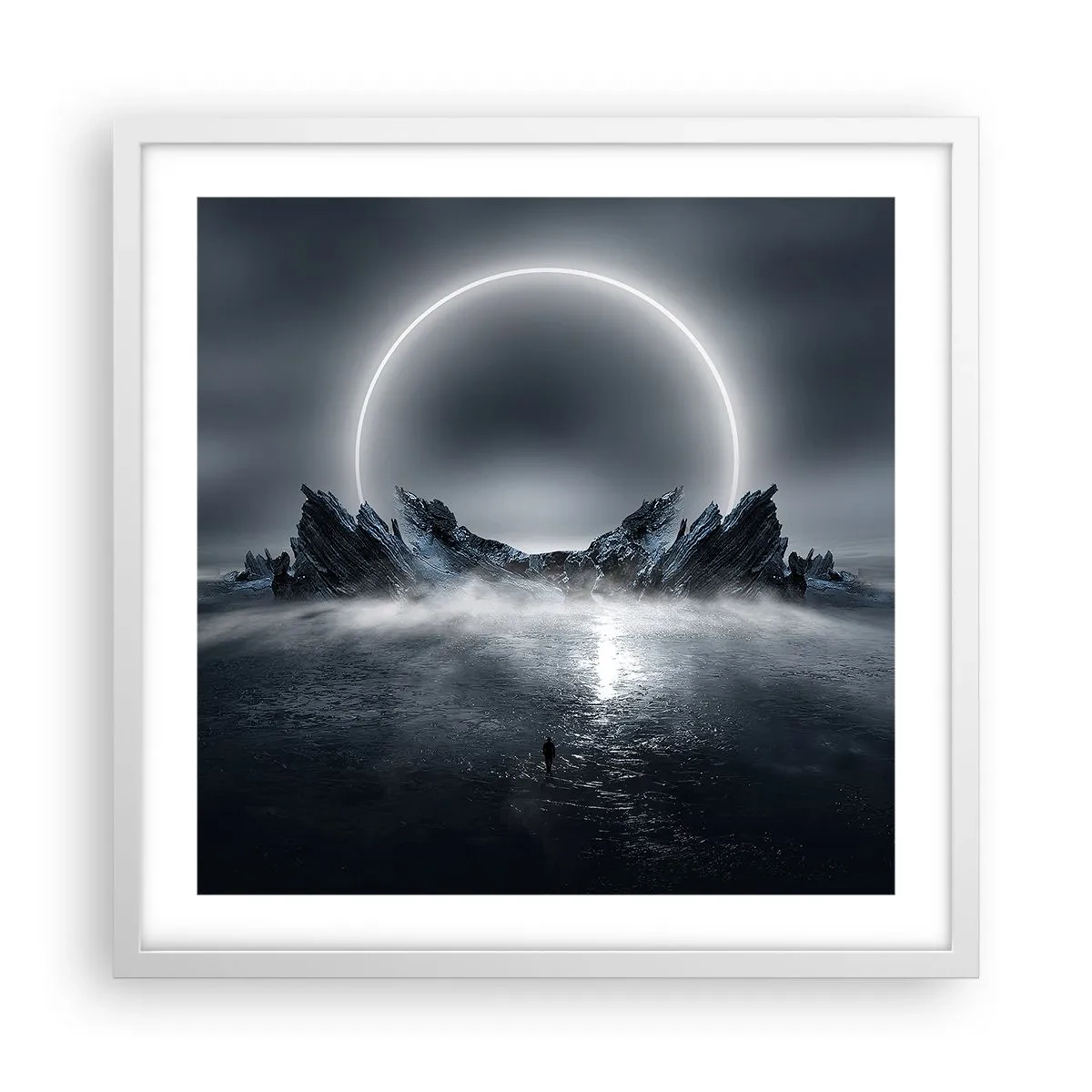 Affiche dans un cadre blanc - Poster - La fin de l'histoire - 50x50 cm