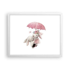 Affiche dans un cadre blanc - Poster - C'est ça l'amour - 50x40 cm