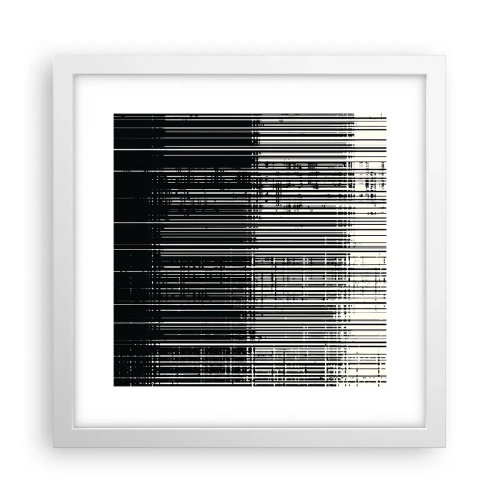 Affiche dans un cadre blanc - Poster - Ondes et vibrations - 30x30 cm