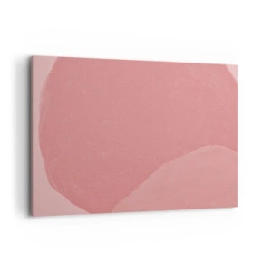 Impression sur toile - Image sur toile - Abstraction délicate dans des tons de rose, formes organiques et minimalisme - 120x80cm - Composition organique en rose - Décoration murale moderne pour le salon et la chambre ARTTOR
