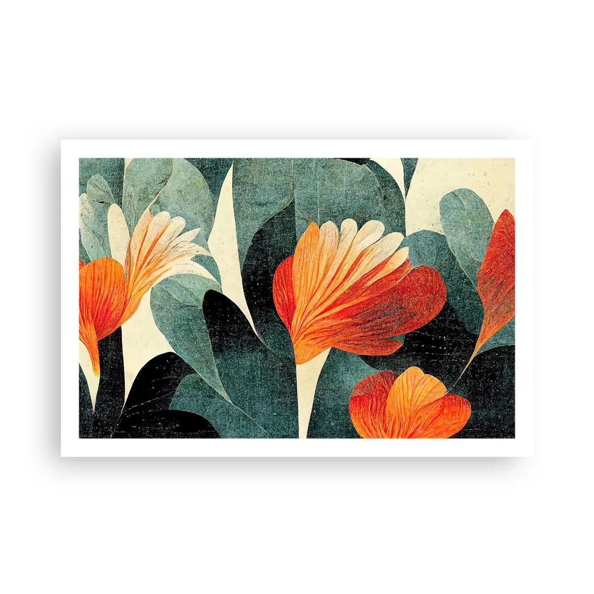 Affiche - Poster - La chaleur des tropiques et la fraîcheur de la verdure - 91x61 cm