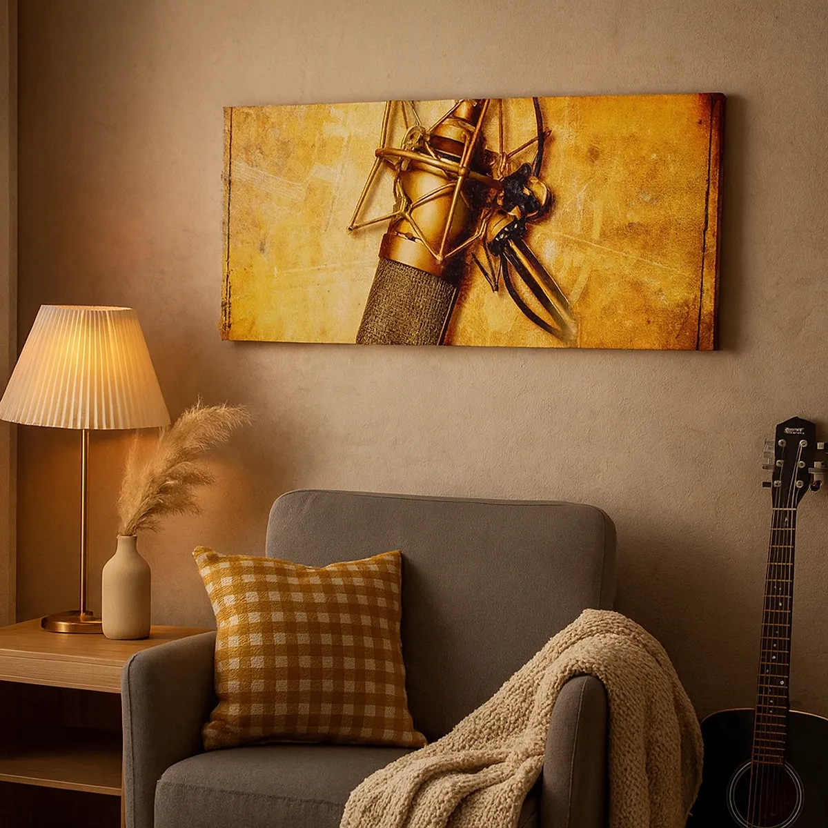 Impression sur toile - Image sur toile - Les années d'or de la radio - 30x30 cm