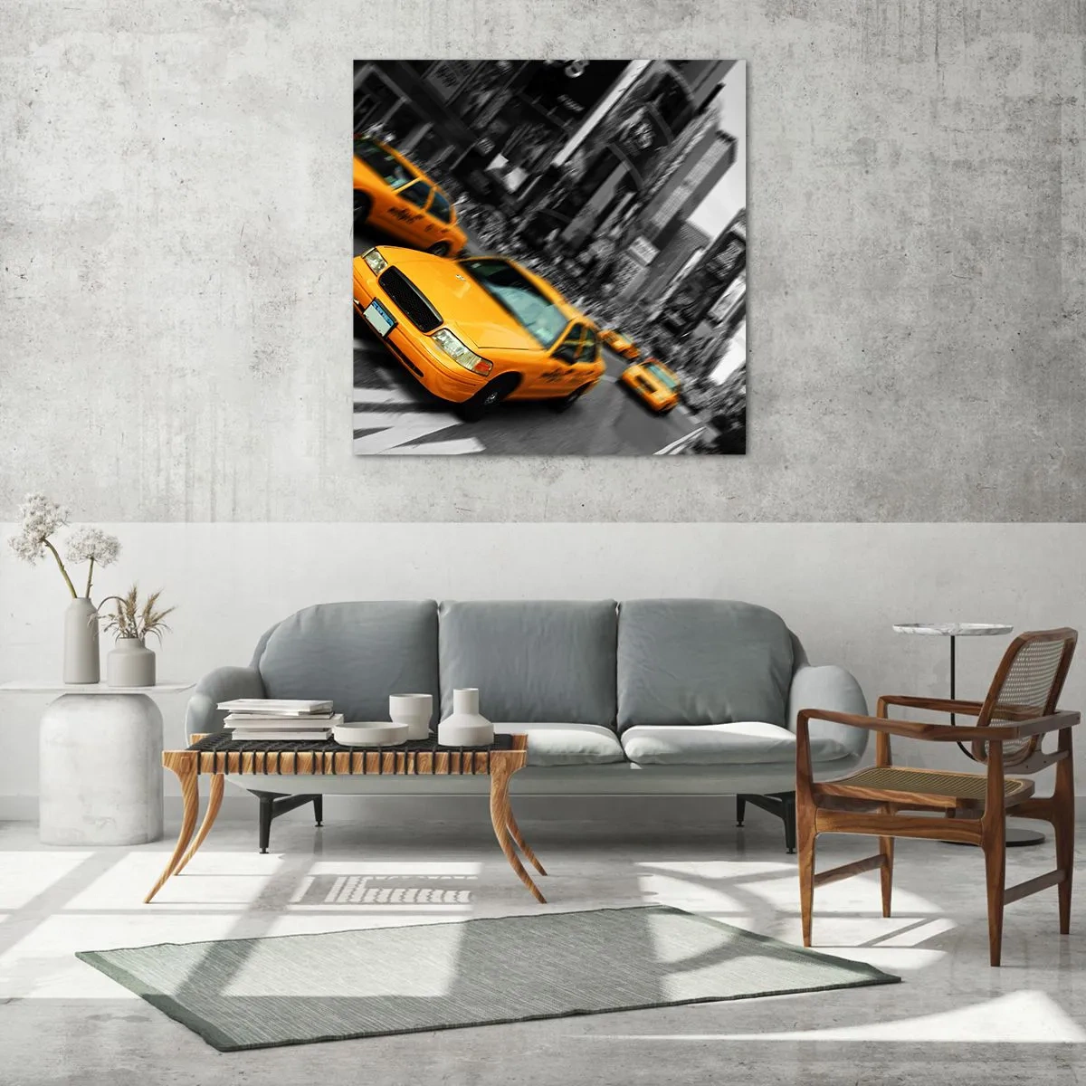 Impression sur verre - Image sur verre - Gouttes de soleil New-Yorkaise - 40x40 cm