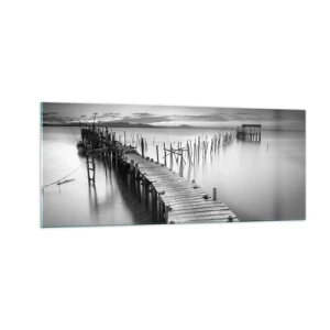 Impression sur verre - Image sur verre - La paix d'un rivage oublié - 100x40 cm