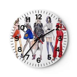 Horloge murale - Pendule murale - Every week Fashion Week - 40x40 cm