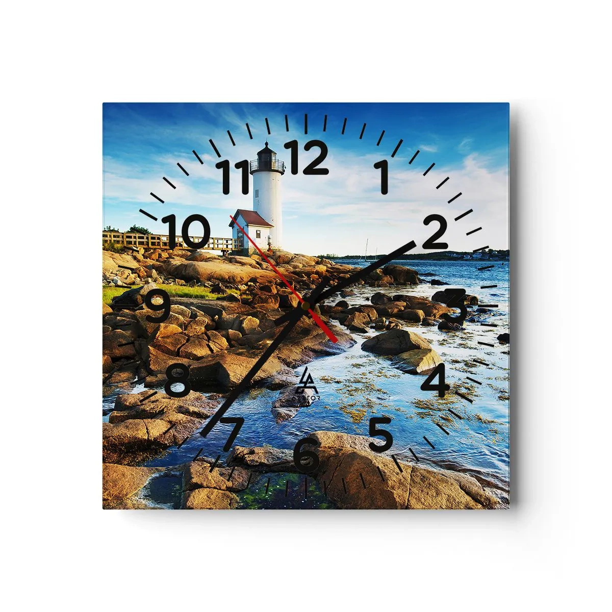 Horloge murale - Pendule murale - Revenez heureux, j'attends - 40x40 cm