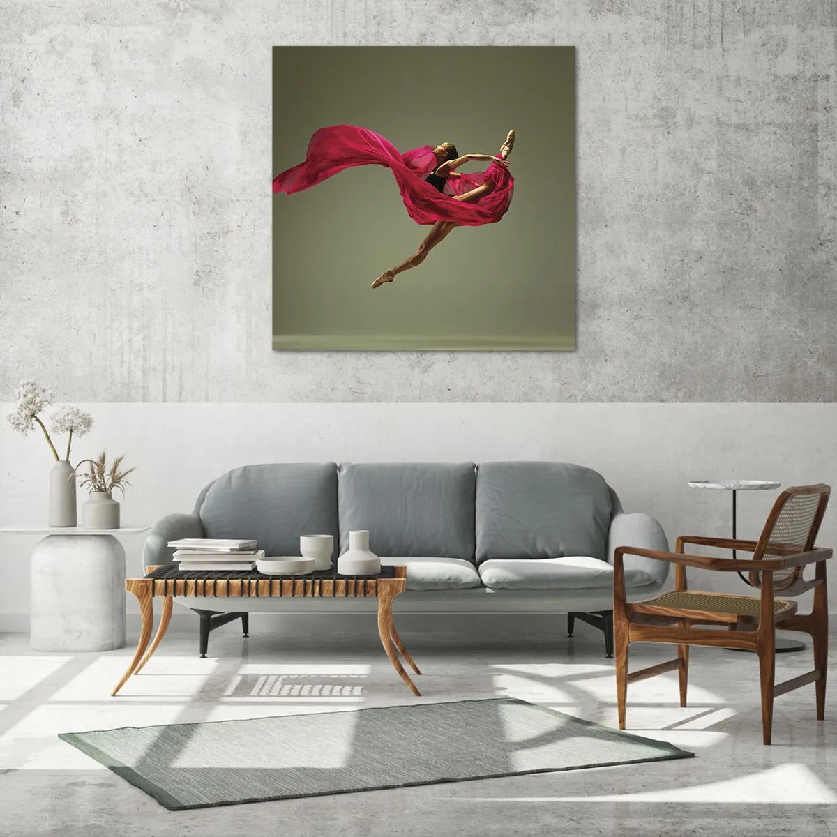 Impression sur verre - Image sur verre - Flamme dansante - 40x40 cm