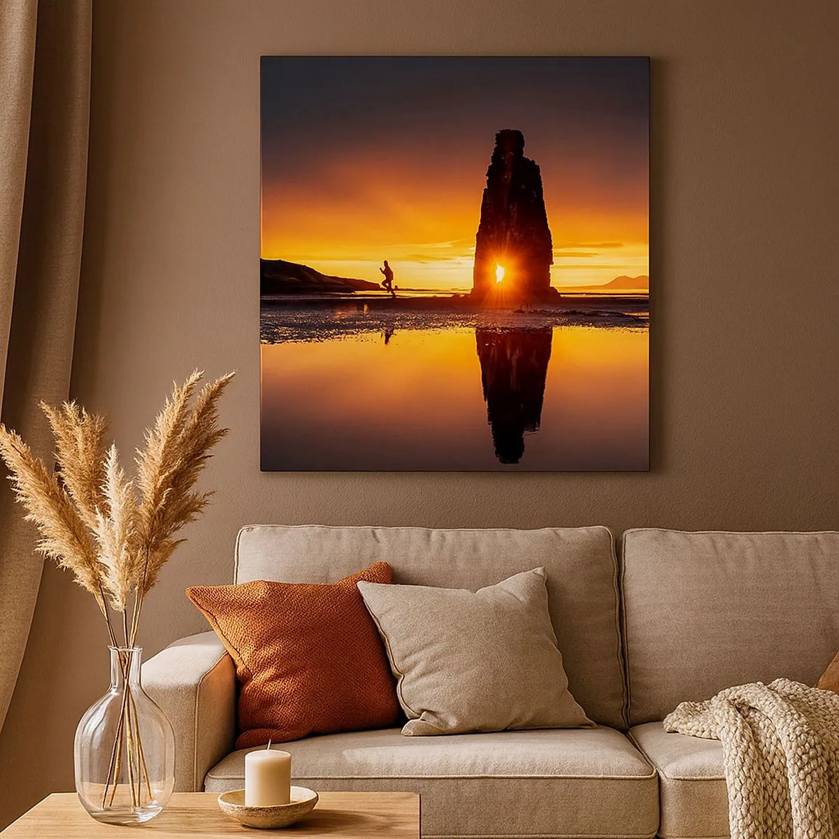 Impression sur toile - Image sur toile - Juste vous et la nature - 30x30 cm