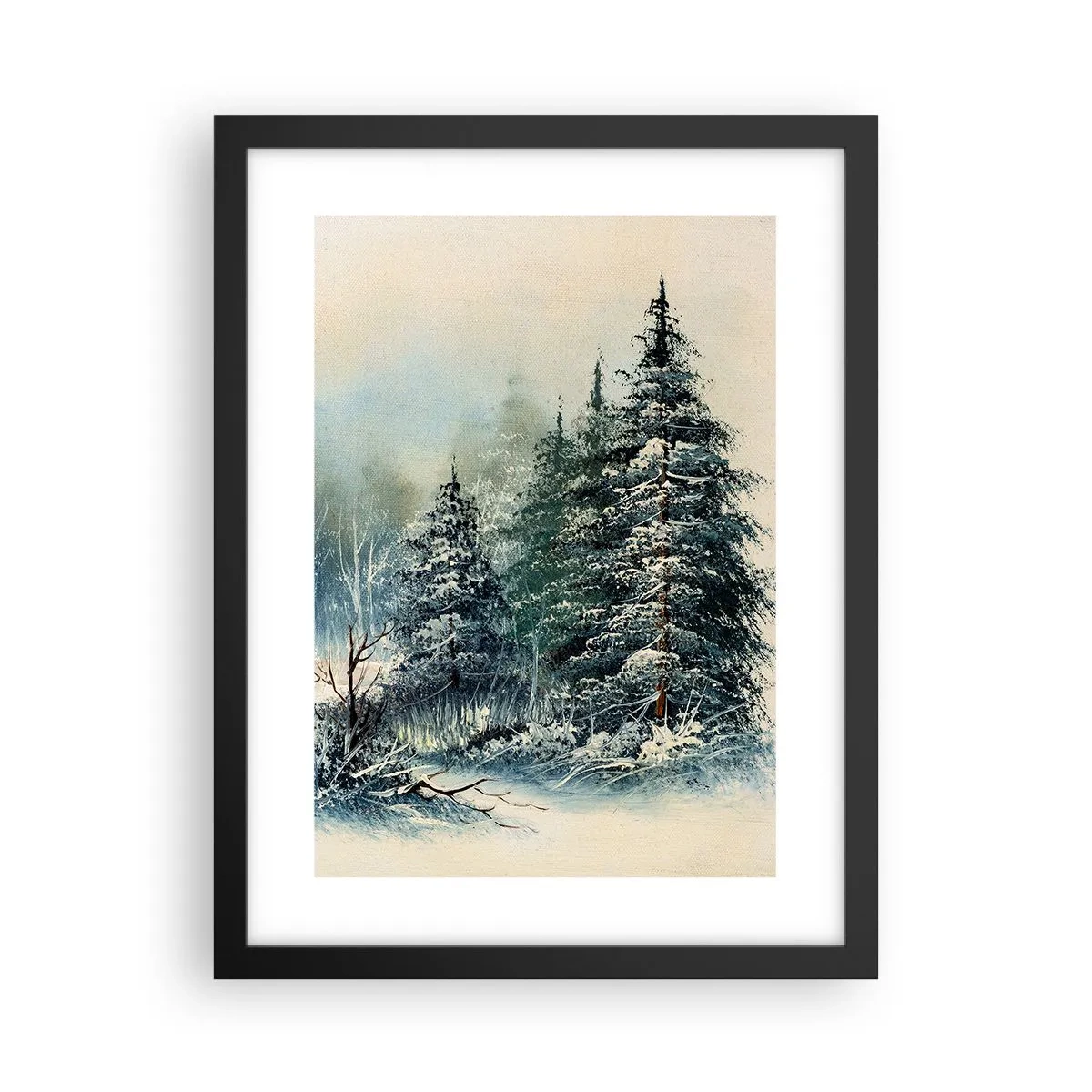 Affiche dans un cadre noir - Poster - Prêt pour les fêtes - 30x40 cm