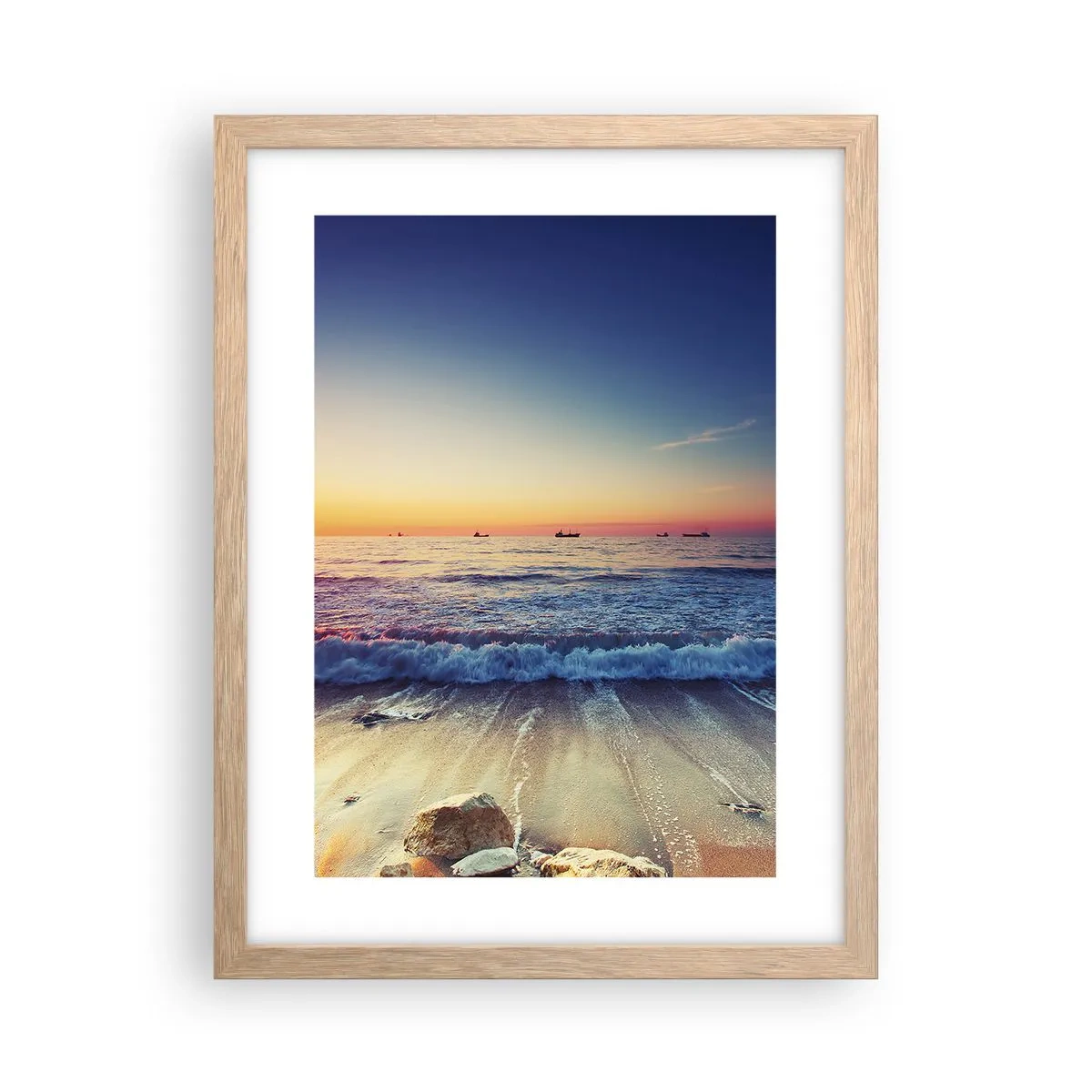 Affiche dans un chêne clair - Poster - Mais quel horizon ? - 30x40 cm