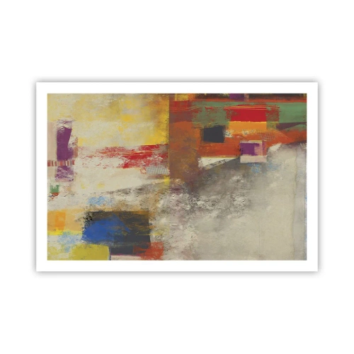 Affiche - Poster - Géométrie des couleurs - 91x61 cm