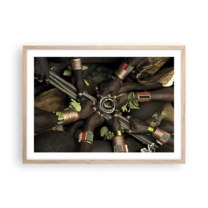 Affiche dans un chêne clair - Poster - Nous sommes ensemble - 70x50 cm