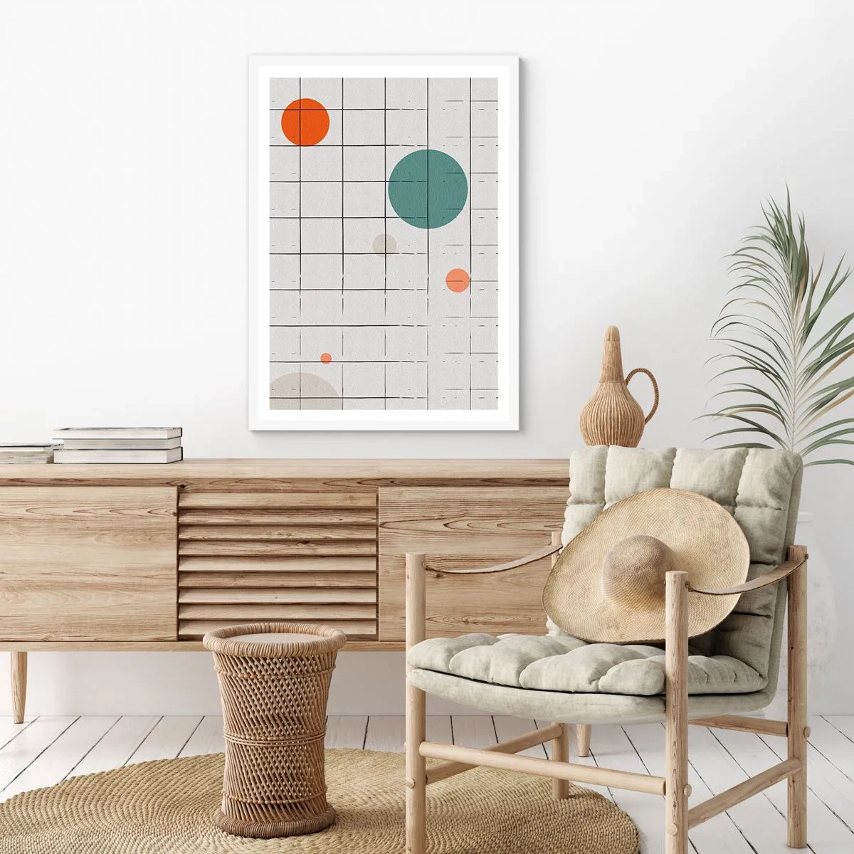 Affiche dans un cadre blanc - Poster - Piégé. Nous ou eux ? - 40x50 cm