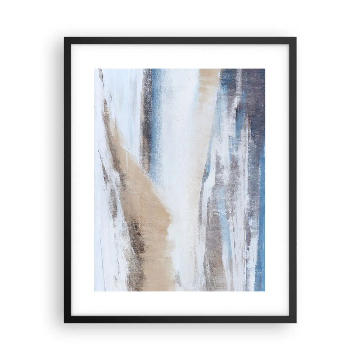 Affiche dans un cadre noir - Poster - Composition hivernale - 40x50 cm