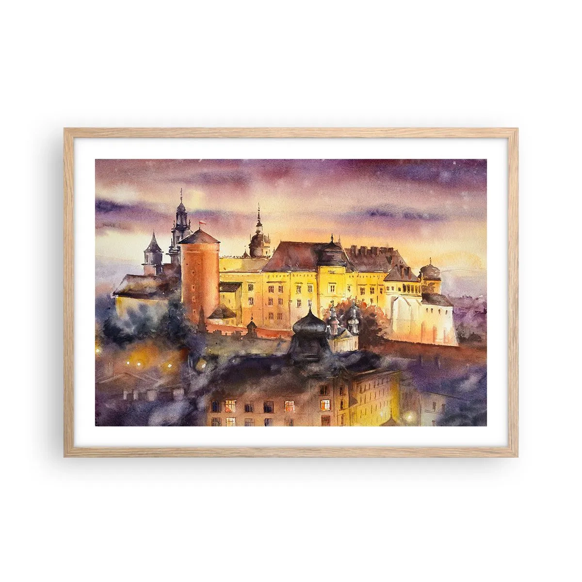 Affiche dans un chêne clair - Poster - Histoire et conte de fées - 70x50 cm