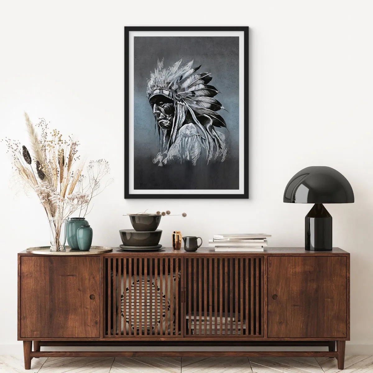 Affiche dans un cadre noir - Poster - Retour aux sources - 30x40 cm