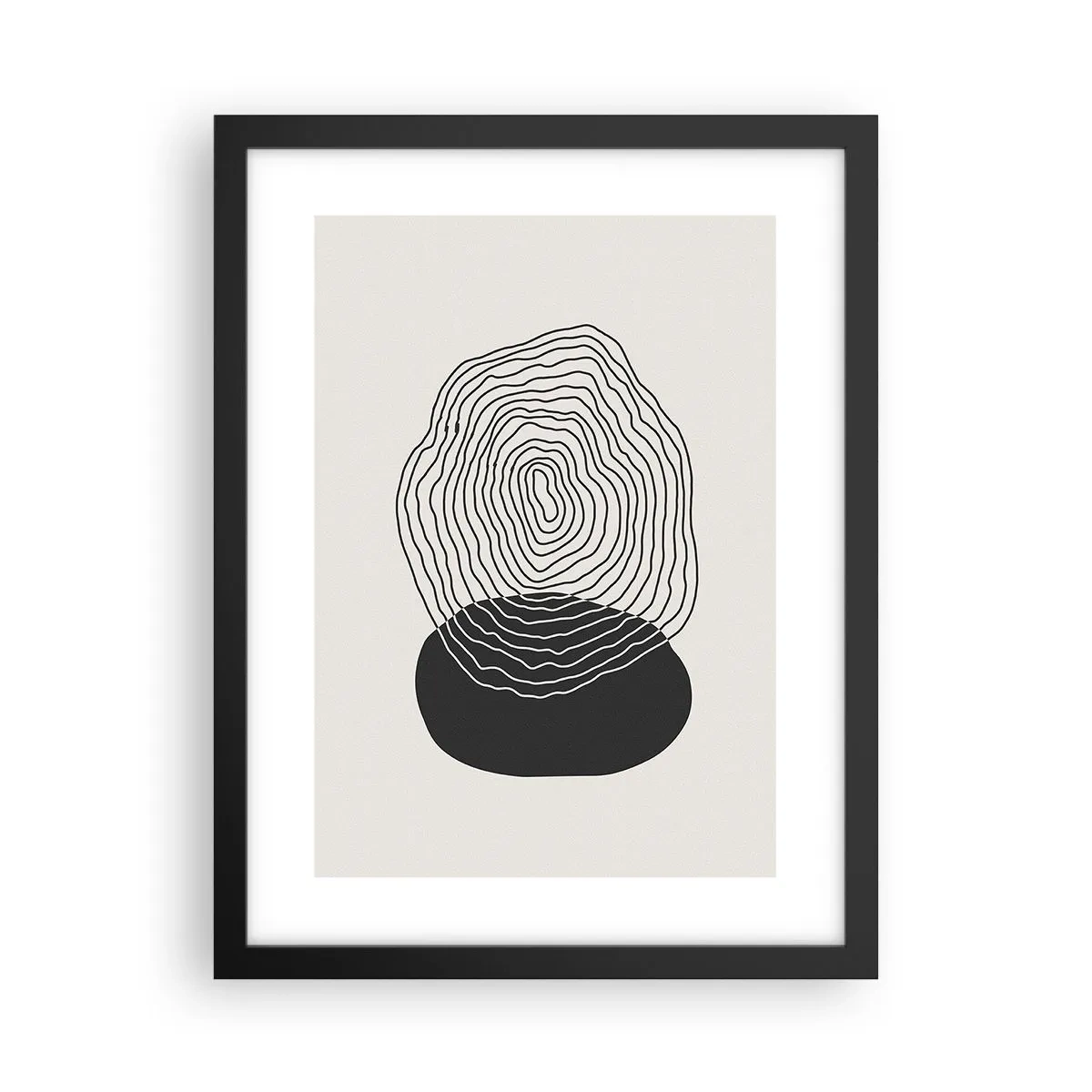 Affiche dans un cadre noir - Poster - Durabilité et oscillation - 30x40 cm