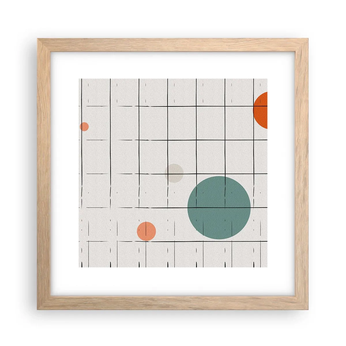 Affiche dans un chêne clair - Poster - Piégé. Nous ou eux ? - 30x30 cm