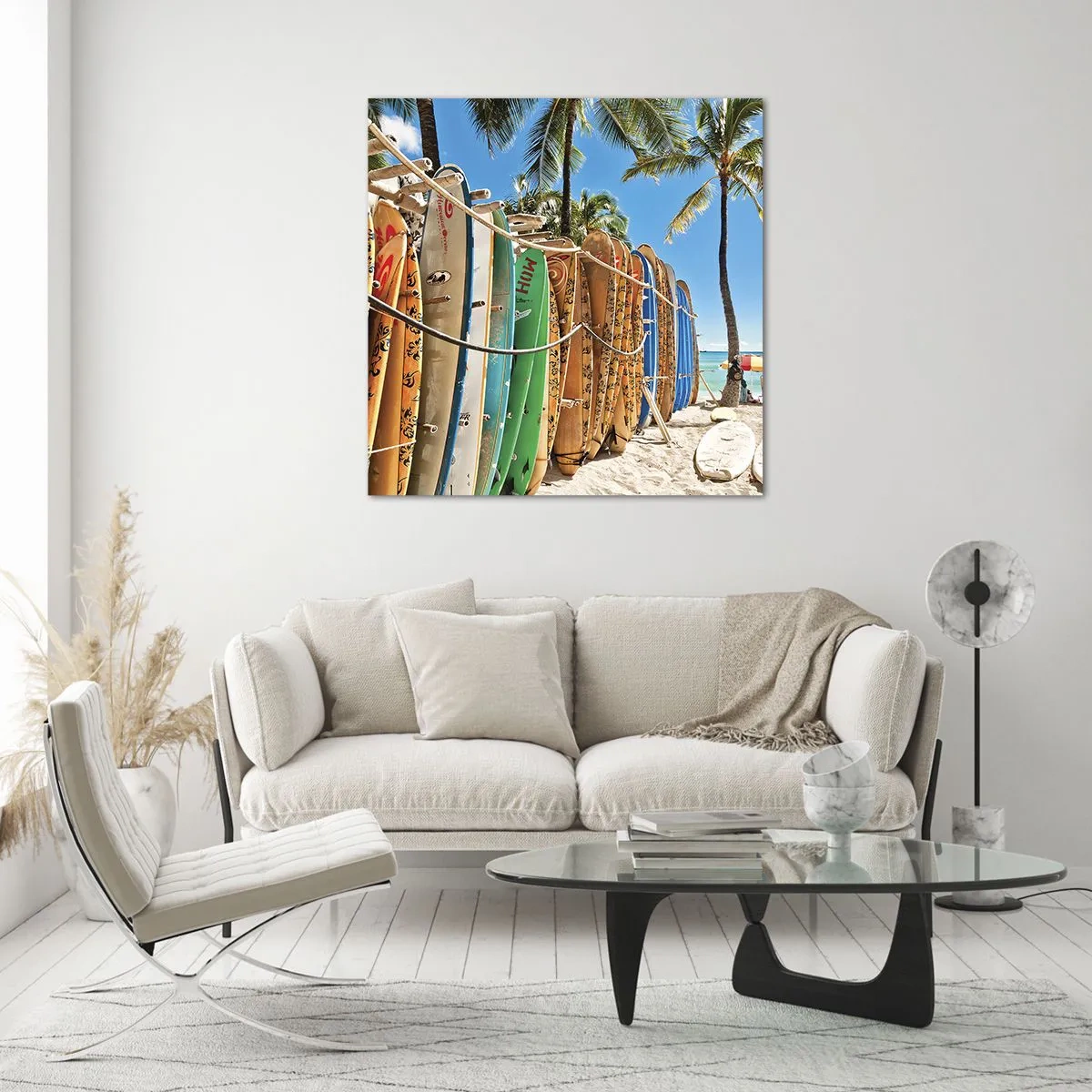 Impression sur verre - Image sur verre - Jeux ensoleillés - 60x60 cm