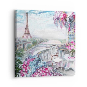 Impression sur toile - Image sur toile - C'est le plus beau ici en mai - 30x30 cm