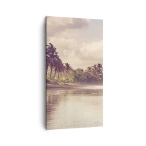 Impression sur toile - Image sur toile - La caresse des vagues - 45x80 cm