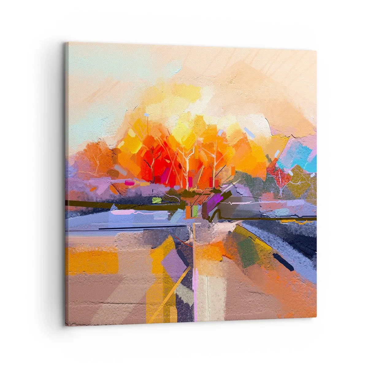 Impression sur toile - Image sur toile - L'automne est arrivé - 50x50 cm