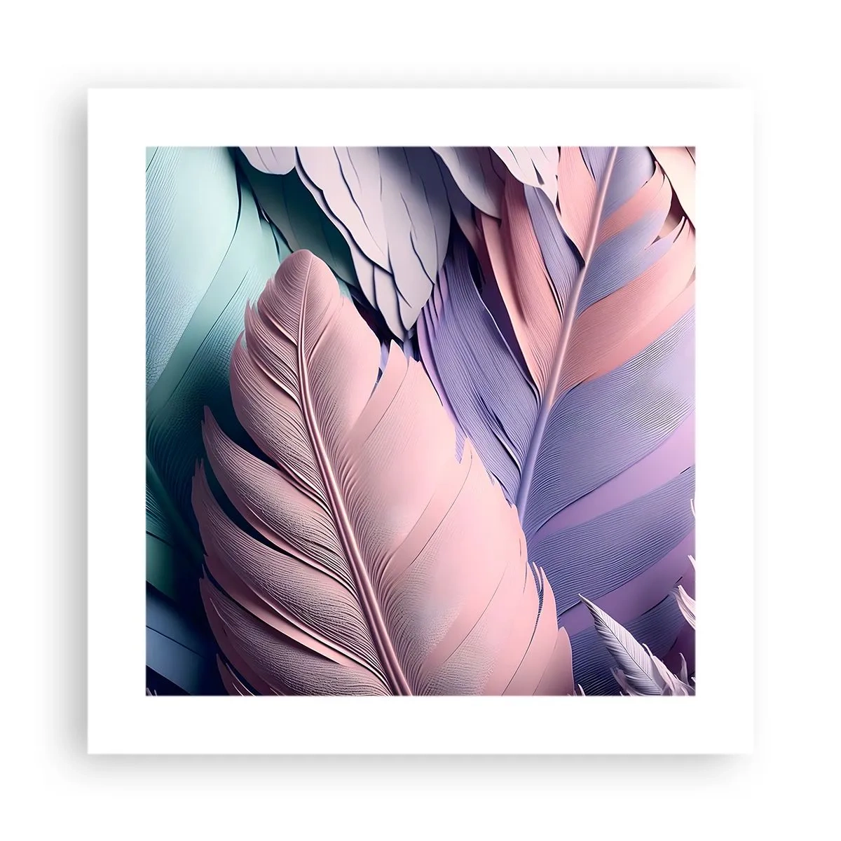 Affiche - Poster - Oiseau chic - 40x40 cm