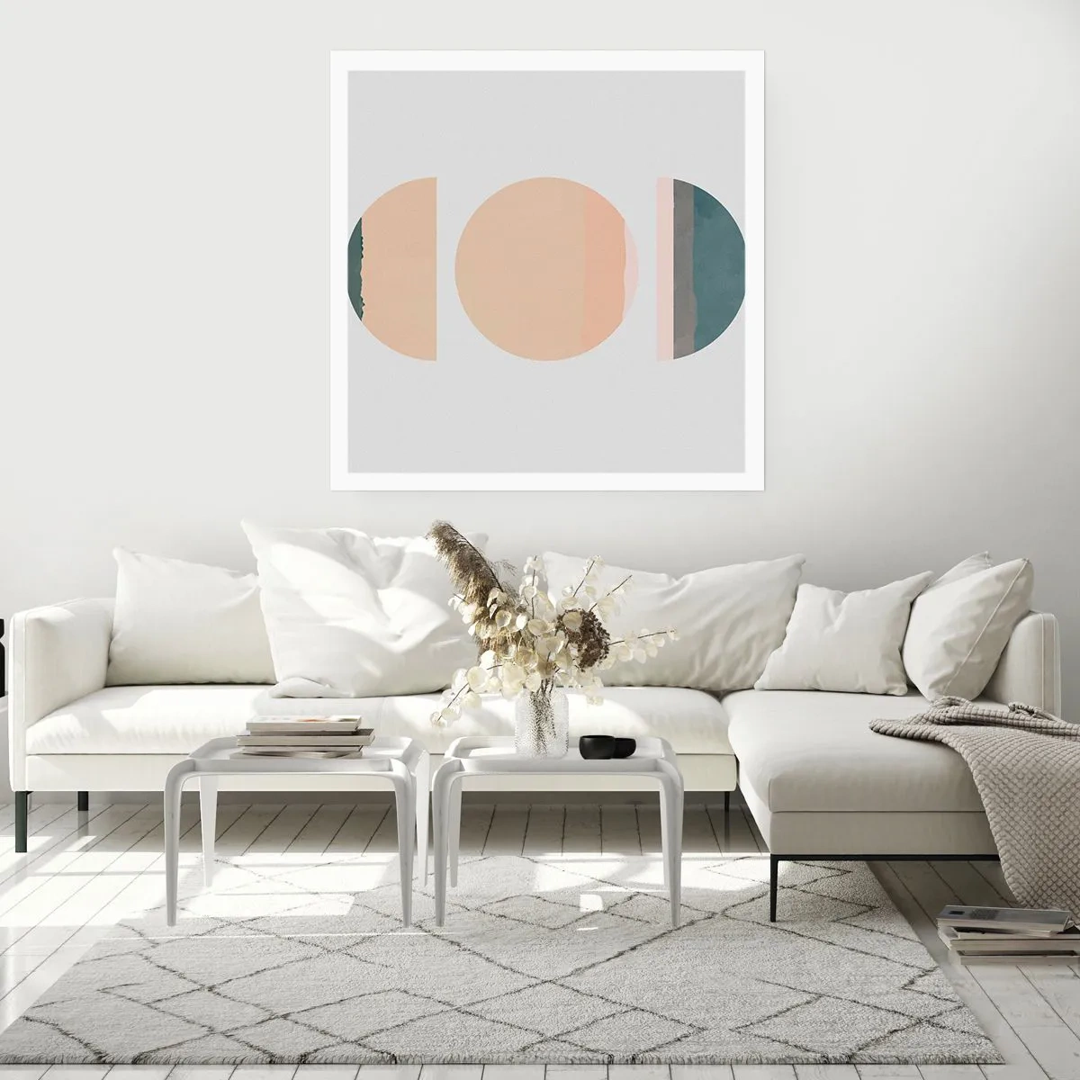 Affiche - Poster - Cercles après cercles - 30x30 cm