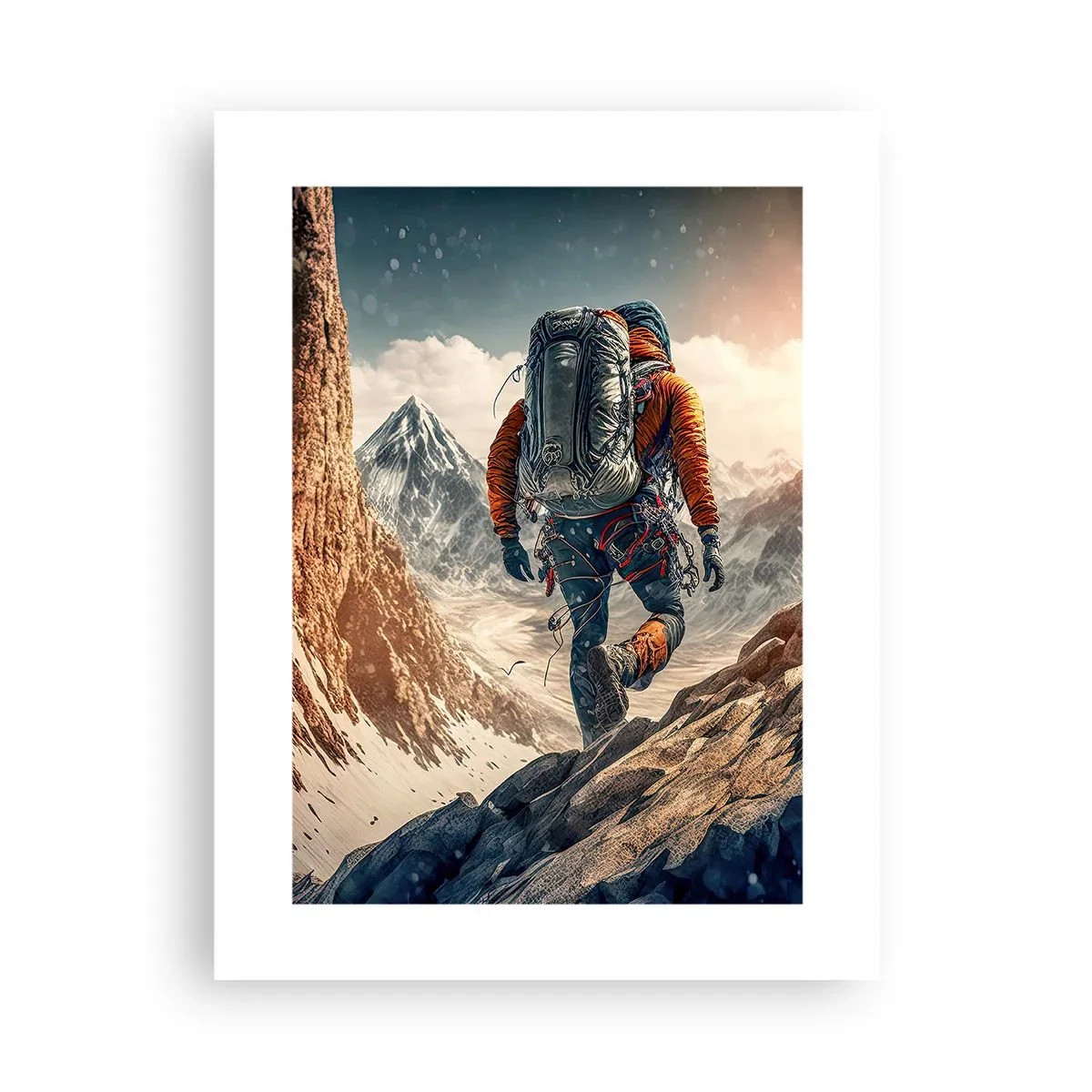 Affiche - Poster - Guerrier solitaire - 30x40 cm