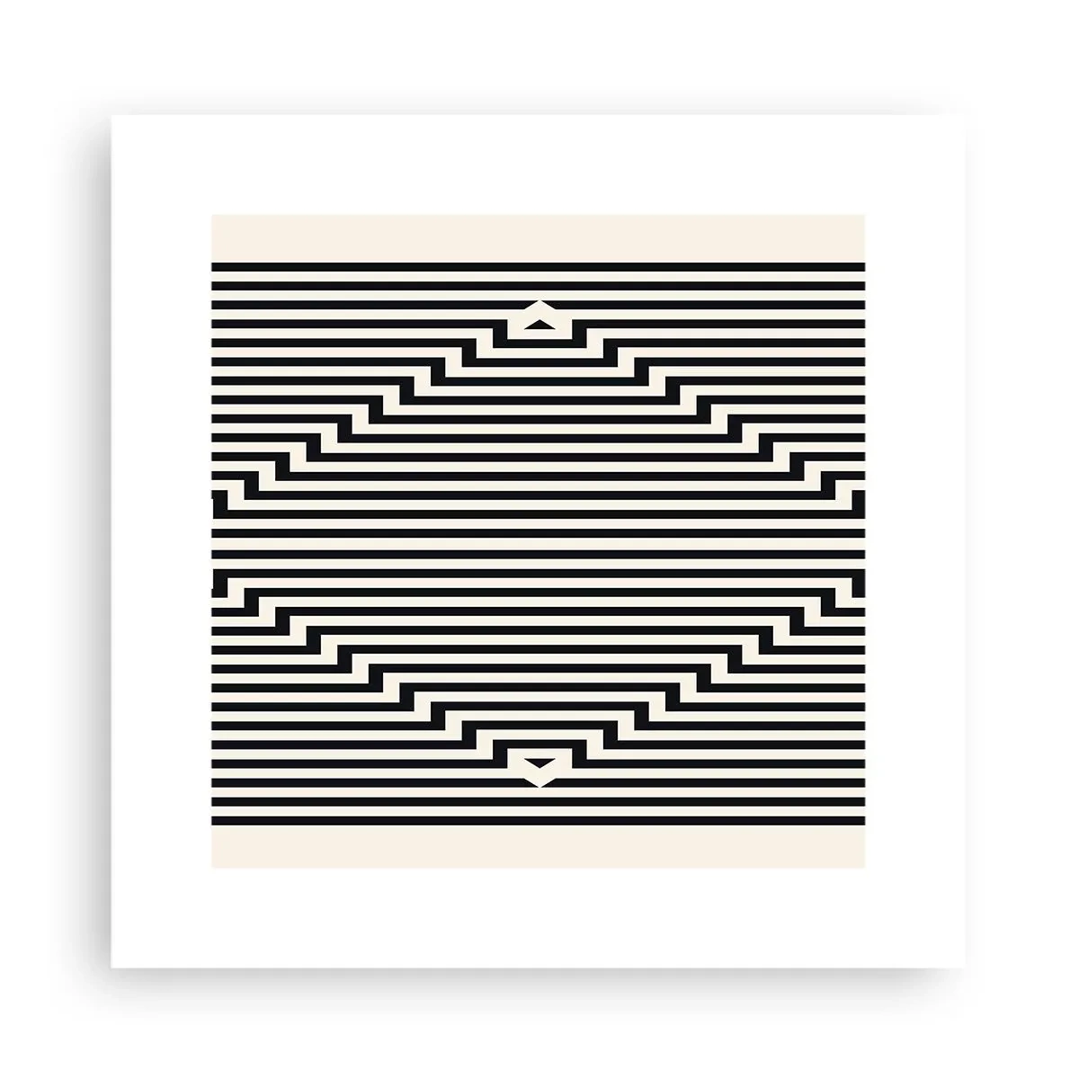 Affiche - Poster - Illusion géométrique - 30x30 cm