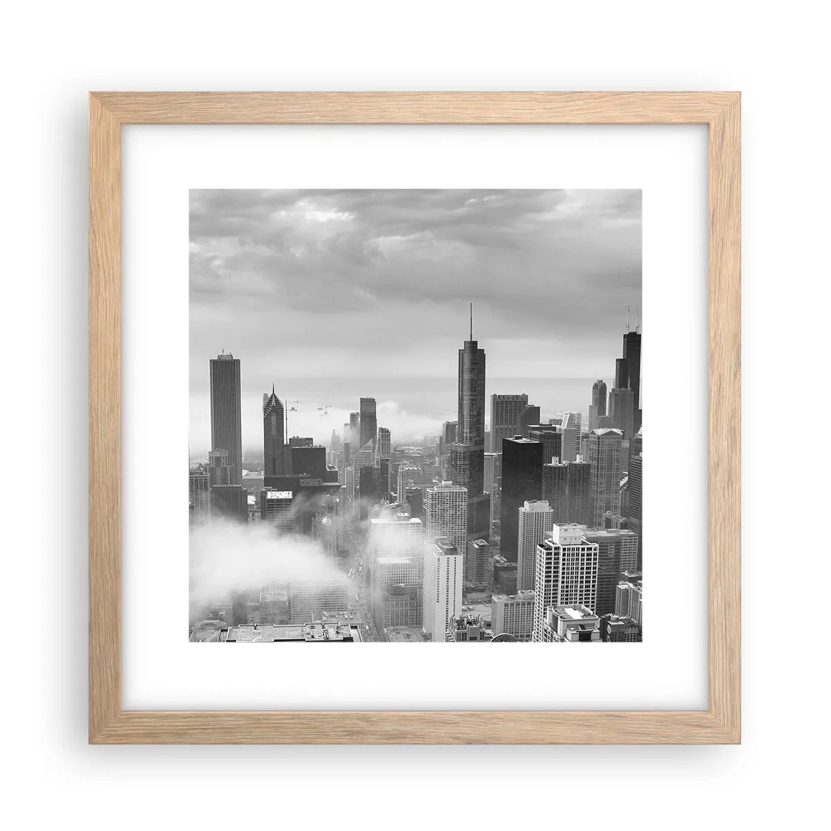 Affiche dans un chêne clair - Poster - Paysage américain - 30x30 cm