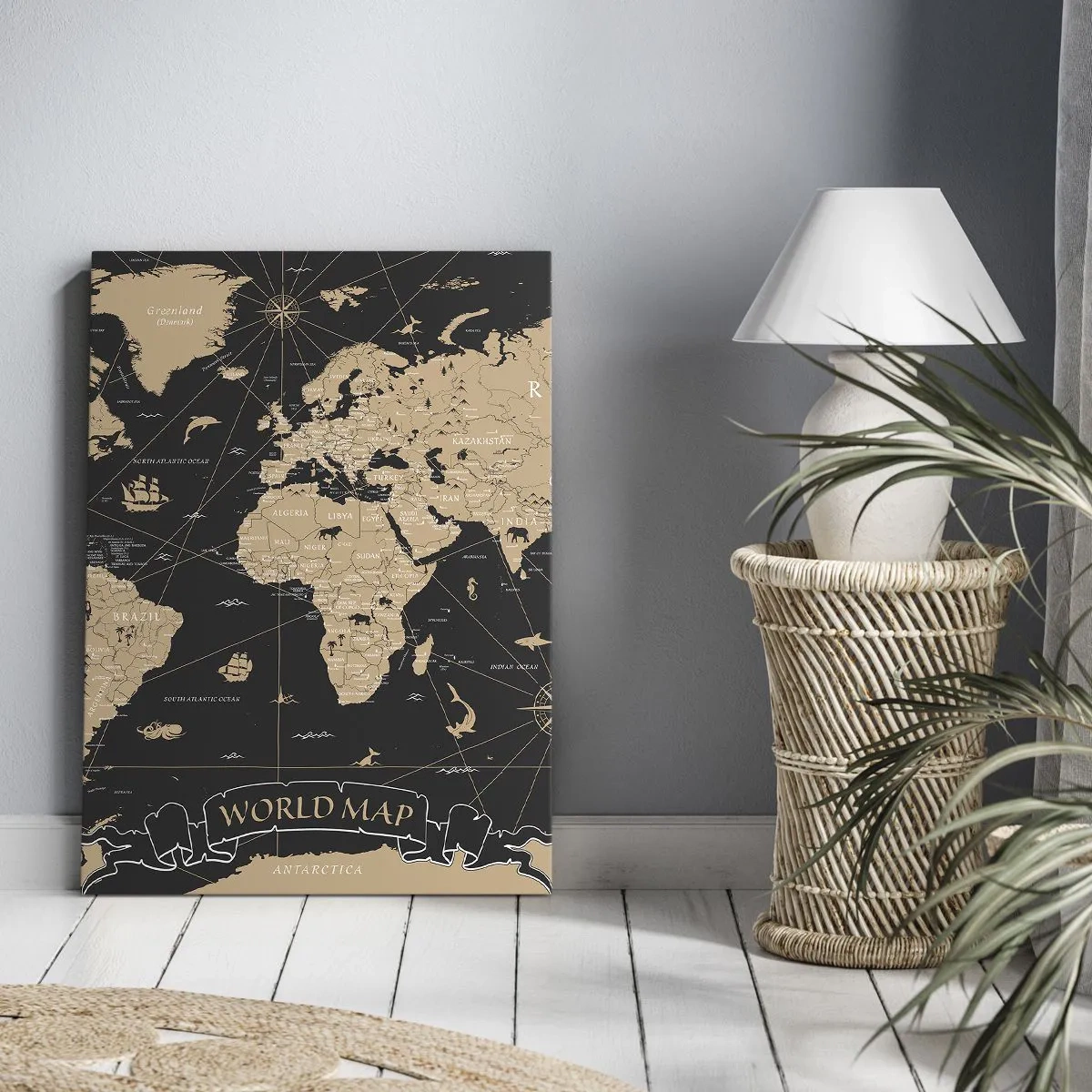 Impression sur toile - Image sur toile - Les limites de mon monde - 45x80 cm