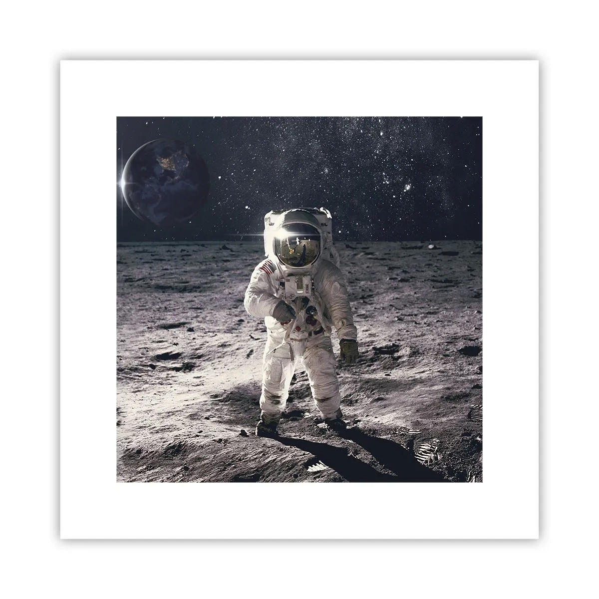 Affiche - Poster - Salutations de la lune - 30x30 cm