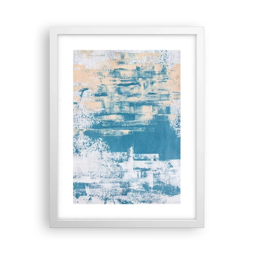 Affiche dans un cadre blanc - Poster - À travers un iceberg - 30x40 cm