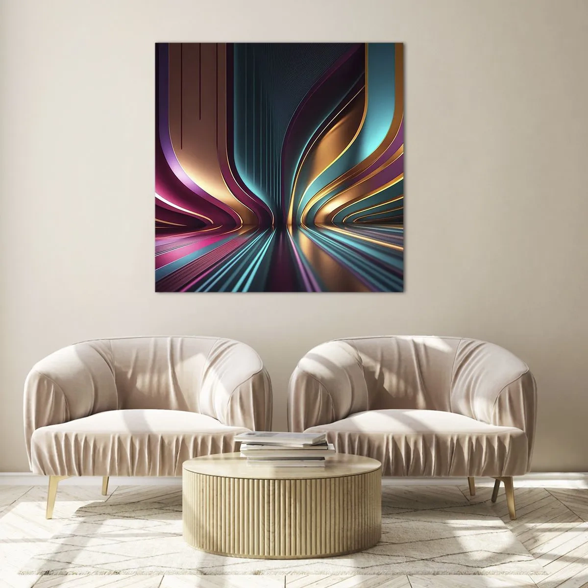 Impression sur verre - Image sur verre - Architektura światła - 60x60 cm