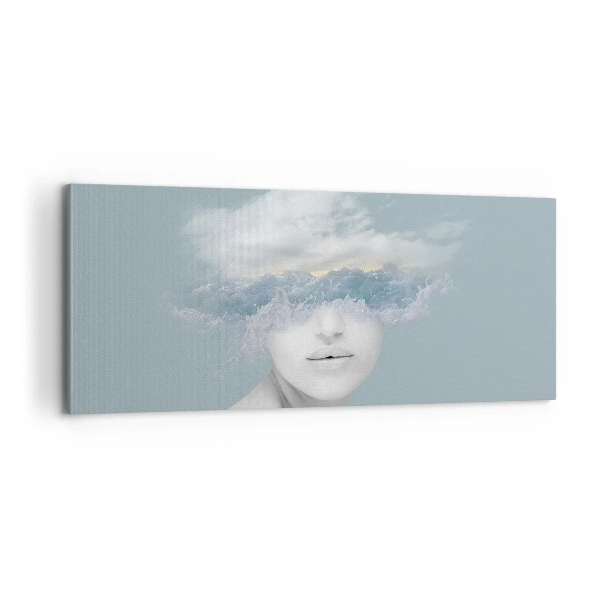 Impression sur toile - Image sur toile - La tête dans les nuages - 100x40 cm