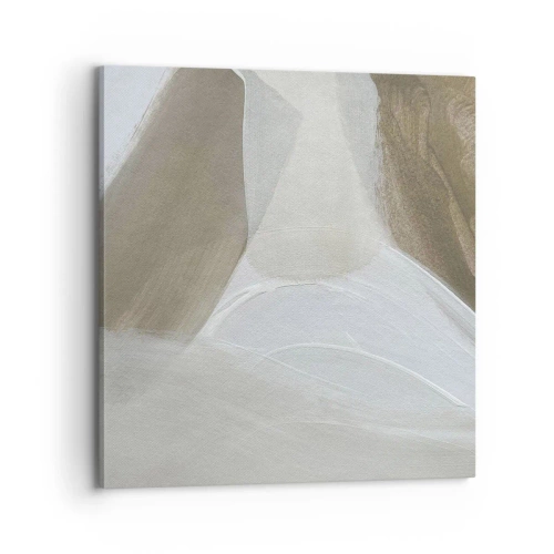 Impression sur toile - Image sur toile - Une vague de blanc - 70x70 cm