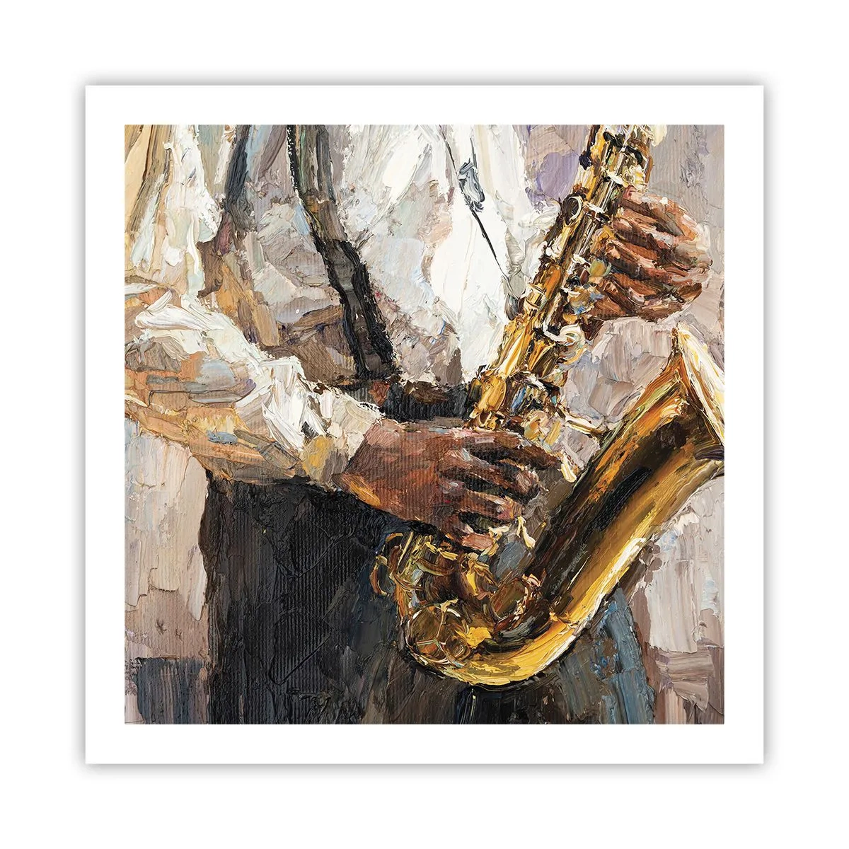 Affiche - Poster - C'est l'heure du solo - 60x60 cm