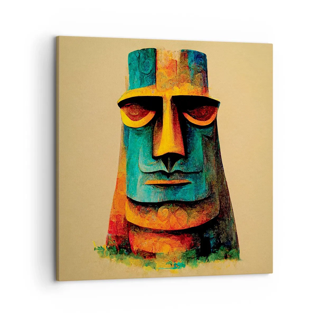 Impression sur toile - Image sur toile - Statuesque et sympathique - 50x50 cm