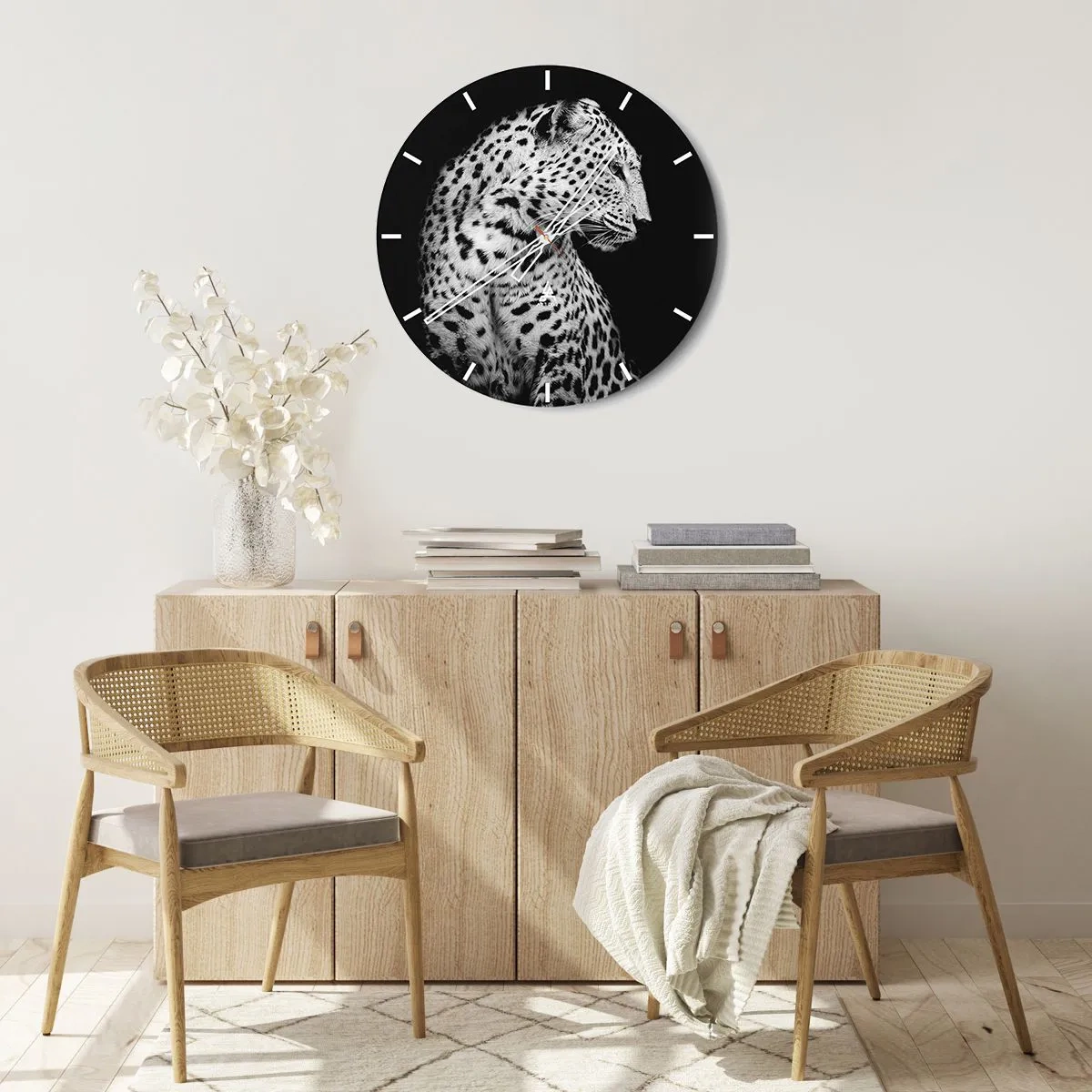 Horloge murale - Pendule murale - Presque un profil parfait! - 30x30 cm