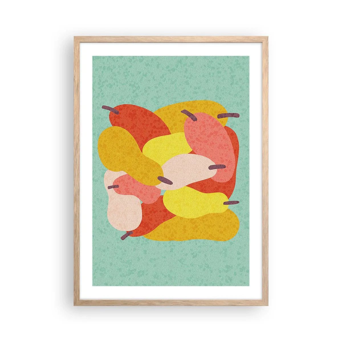 Affiche dans un chêne clair - Poster - Essayez le soleil d'été - 50x70 cm