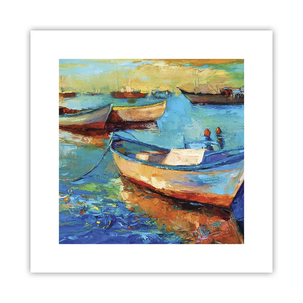Affiche - Poster - Dans la baie du sud - 30x30 cm