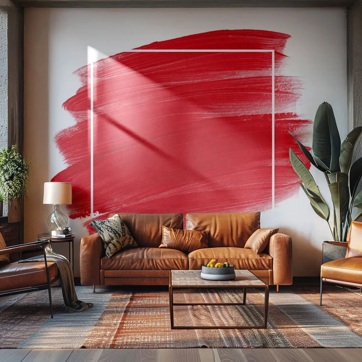 Papier Peint Photo Premium Canvas - En dehors du cadre - Abstraction, Morceau, Minimalisme - 350x256 cm