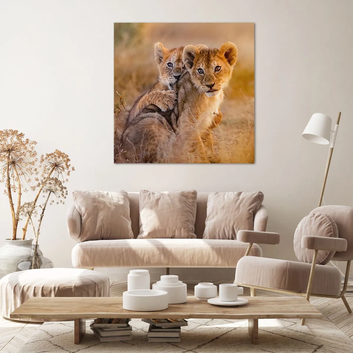 Impression sur toile - Image sur toile - Ne pas déranger! On s'amuse - 60x60 cm